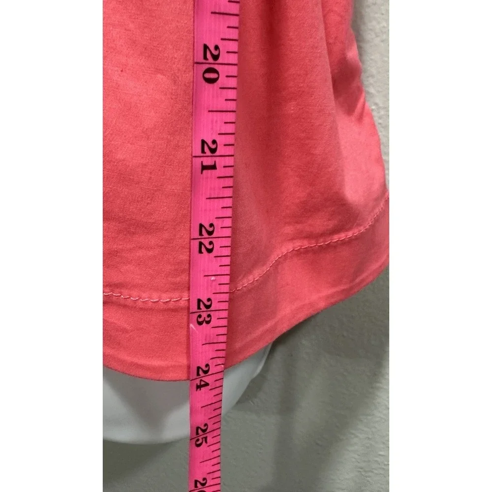 KATE SPADE Peplum Popover Top Women's 6 Sleeveless Pink Side Zip Back Buttons